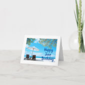 **ZO MOOI ALS EEN DAG OP HET STRAND** JUNI VERJAAR KAART (Voorkant)