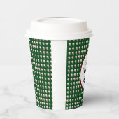 Zo mooi pompoen kruid (groene achtergrond) papieren bekers (Links)