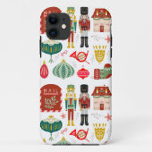 Zo mooi traditioneel Notenkraker Waterverf Rood Case-Mate iPhone Case (Achterkant)
