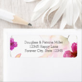 Zo mooi Waterverf bloemen Etiket (Insitu)