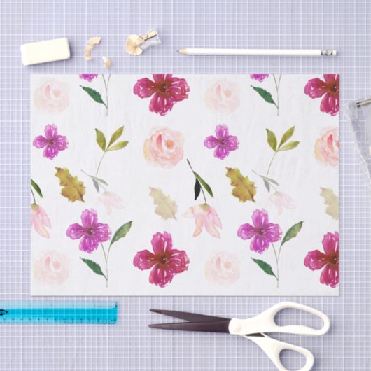 Zo mooi Waterverf bloemen Tissuepapier (Craft)