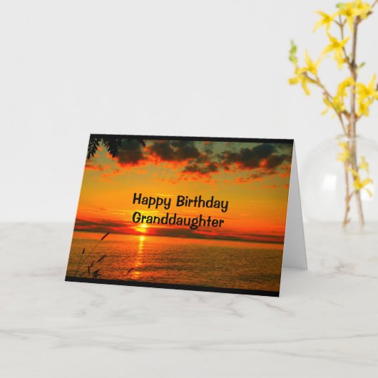 Zo Mooie verjaardag aangezien u Kleindochter bent Kaart (Gele Bloem)