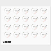 Zo mooie Waterverf Floral Dank je Hart Sticker