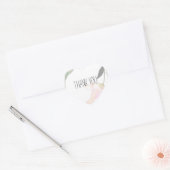 Zo mooie Waterverf Floral Dank je Hart Sticker