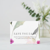 Zo mooie Waterverf Floral Save the Date Aankondigingskaart (Staand voorkant)