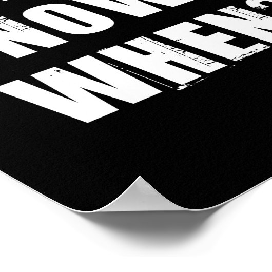 Zo nee, wanneer niet? Citaat Poster (Hoek)