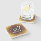 Zo nee, wanneer niet? stenen onderzetter (Zijkant)