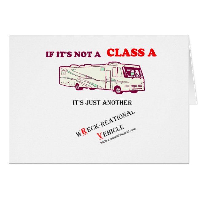 Zo niet, een RV van klasse A? (Voorkant Horizontaal)