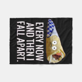 Zo nu en dan Herfst ik Gyro Greek Fun Foo uit elka Fleece Deken (Voorkant (Horizontaal))