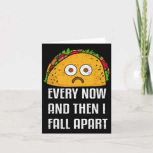 Zo nu en dan Herfst ik uit elkaar Fun Taco dinsdag Kaart