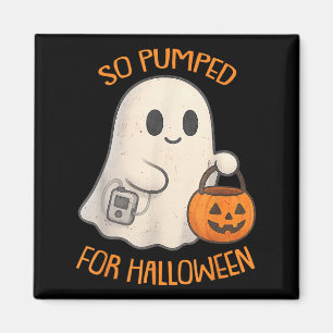 Zo Opgewonden Voor Halloween Schattige Boe Geest D Magneet