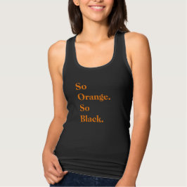 "Zo Oranje. Zo zwart." Tanktop