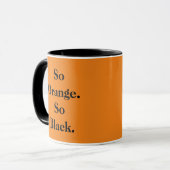 "Zo Oranje. Zo zwart." thematische mok (Voorkant links)