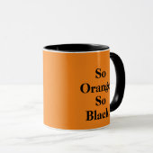 "Zo Oranje. Zo zwart." thematische mok (Voorkant rechts)