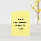 Zo overschrijden trots op jou kaart (Gele Bloem)