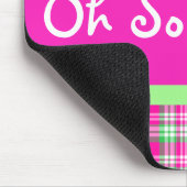 Zo Preppy. Muismat met roze en groene spelden (Hoek)