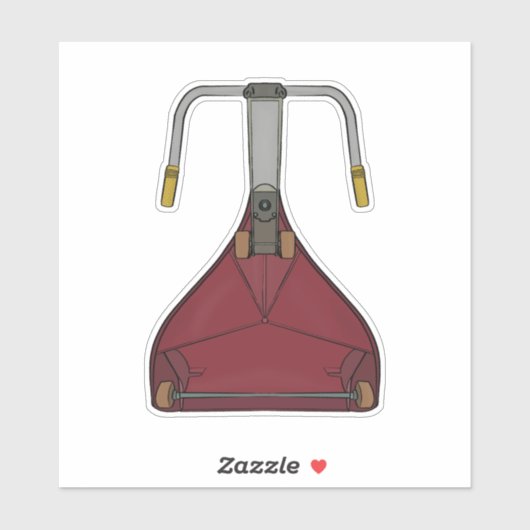 Zo reed ik in de jaren 70 en 80. sticker (Vel)