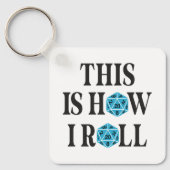 Zo rol ik 20 side Dice Sleutelhanger (Voorkant)