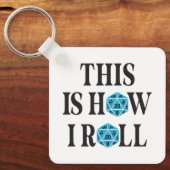 Zo rol ik 20 side Dice Sleutelhanger (Voorkant)