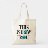 Zo rol ik 20 side Dice Tote Bag (Achterkant)