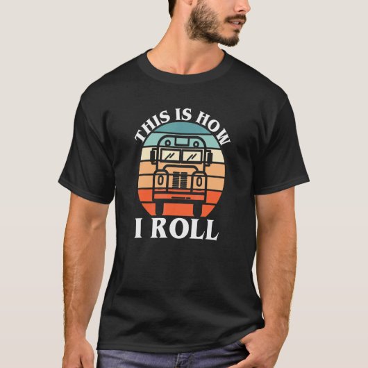 zo rol ik de bus van de school t-shirt (Voorkant)