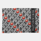 Zo rol ik de handdoek van de kegelenbal voor (Horizontaal)