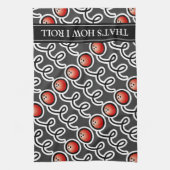 Zo rol ik de handdoek van de kegelenbal voor (Verticaal)