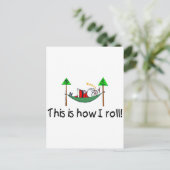 Zo rol ik de slapende kerstman feestdagenkaart (Staand voorkant)