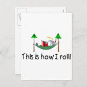 Zo rol ik de slapende kerstman feestdagenkaart (Voorkant / Achterkant)