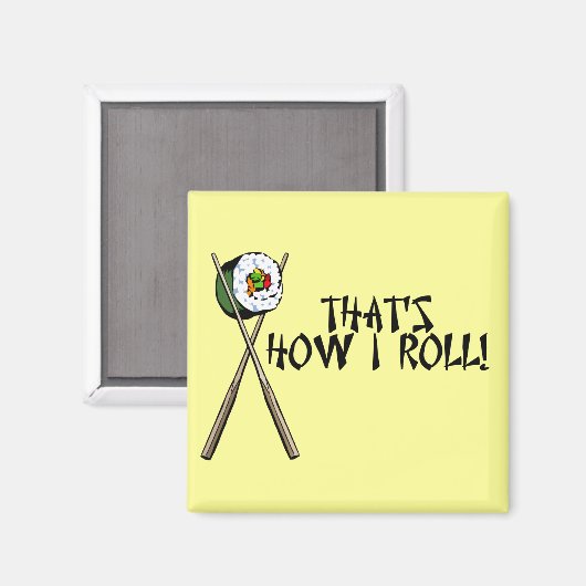 Zo rol ik de sushi magneet (Voorkant / Achterkant)