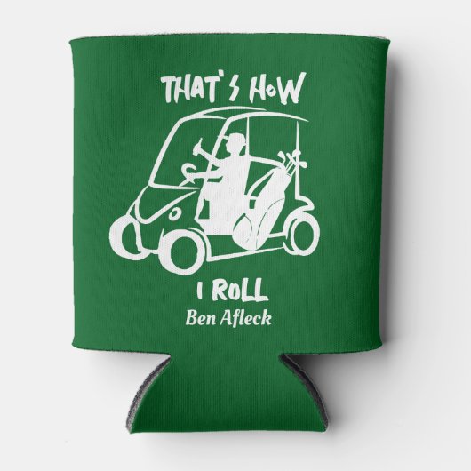 Zo rol ik golfkar Golfer Dad Beer Koozie (Voorkant)