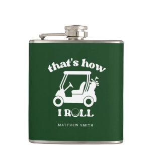 Zo rol ik golfkar Golfer Pap Heupfles