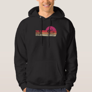 Zo rol ik golfroller Onderzetter Funny Retro Hoodie