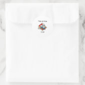 Zo rol ik grappig design ronde sticker (Tas)