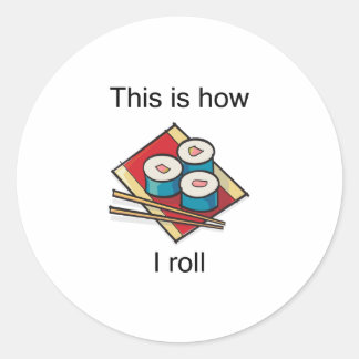 Zo rol ik grappig design ronde sticker
