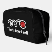 Zo rol ik grappige bocce toiletry reistas toilettasje (Rechterhoek)