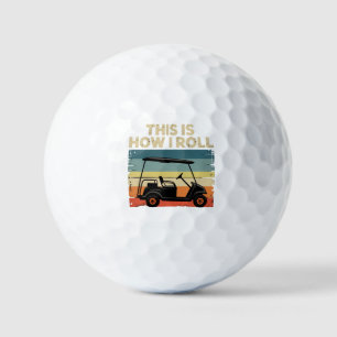 Zo Rol Ik Grappige Golfkar Golfer Golfen Golfballen