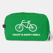 Zo rol ik grappige toilettas voor de fietser toilettasje (Voorkant)