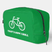 Zo rol ik grappige toilettas voor de fietser toilettasje (Rechterhoek)