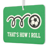 Zo rol ik grappige voetbalauto luchtverfrisser (Links)