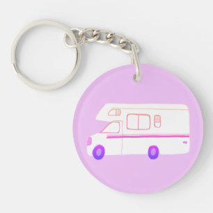 ZO ROL ik het Kamperen van rv Motorhome DOUANE Sleutelhanger