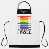 Zo rol ik - LHBTIQ vlaggen Kleur Schort (Voorkant)