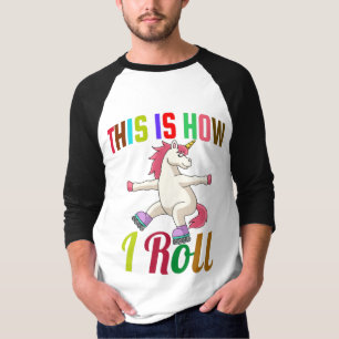 Zo Rol Ik - Roller Skating Eenhoorn T-shirt
