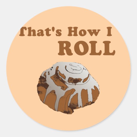 Zo Rol Ik Ronde Sticker (Voorkant)