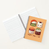 Zo rol ik Schattige Kawaii Sushi Notitieboek (Binnen)