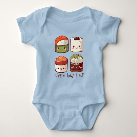 Zo rol ik Schattige Kawaii Sushi Romper (Voorkant)