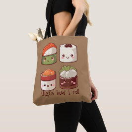 Zo rol ik Schattige Kawaii Sushi Tote Bag