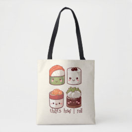 Zo rol ik Schattige Kawaii Sushi Tote Bag