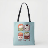 Zo rol ik Schattige Kawaii Sushi Tote Bag (Voorkant)