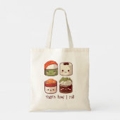 Zo rol ik Schattige Kawaii Sushi Tote Bag (Achterkant)